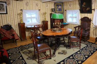 Interior of Museum-house of Ivan Kotlyarevsky in Poltava, Ukraine