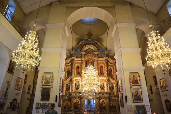 Interior Holy Dormition Cathedral Poltava Ukraine —  Fotos de Stock