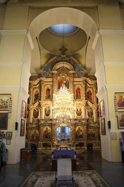Interior Holy Dormition Cathedral Poltava Ukraine — Stockfoto