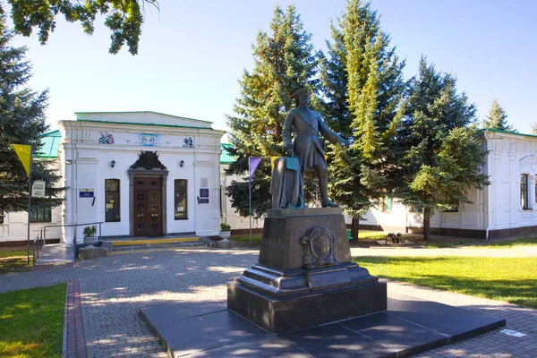 Monument Peter Museum Historical Cultural Reserve Battlefield Poltava Poltava Ukraine —  Fotos de Stock