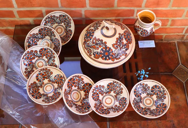 Typical Ceramic Oposhnya Ukraine — Stok Foto