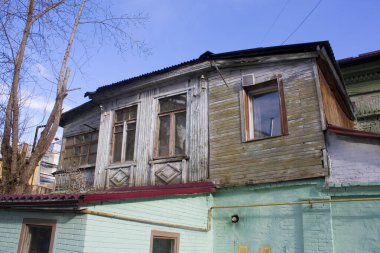 House of Nechaevs - the oldest building in Podil (18th century) in Kyiv, Ukraine