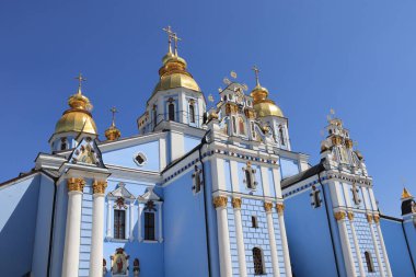 Ukrayna Kiev 'deki Mikhailovsky Zlatoverhii Manastırı
