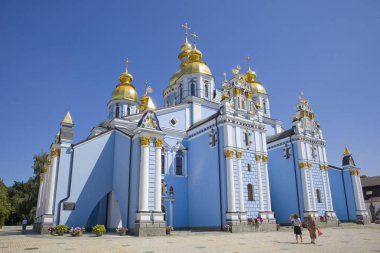 Ukrayna Kiev 'deki Mikhailovsky Zlatoverhii Manastırı