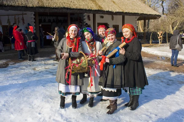 Shrovetide Holidays Cossack Village Museum Mamaeva Sloboda Kyiv — Stock Fotó