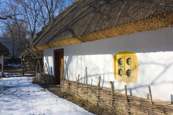 Old House Cossack Village Museum Mamaeva Sloboda Kyiv Ukraine — Stock Photo, Image