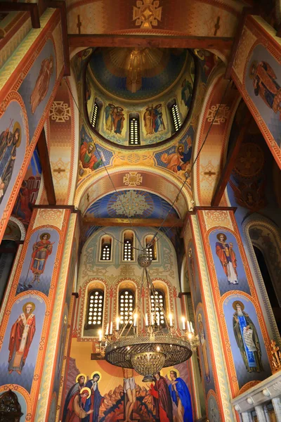 Interior of Church of the Assumption of the Blessed Virgin Mary (Mother of God Pirogoshcha) on Podil in Kyiv, Ukraine