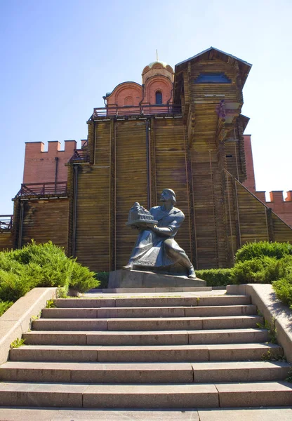 Golden Gate Monument Yaroslav Wise Kyiv Ukraine — Stockfoto