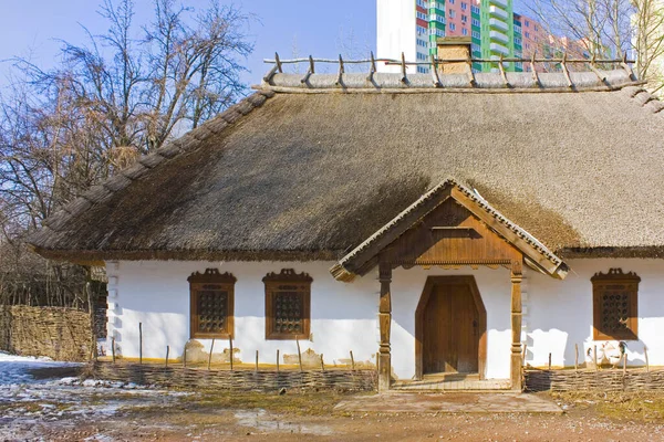 Old Ukrainian House Cossack Village Museum Mamaeva Sloboda Kyiv Ukraine — Fotografia de Stock