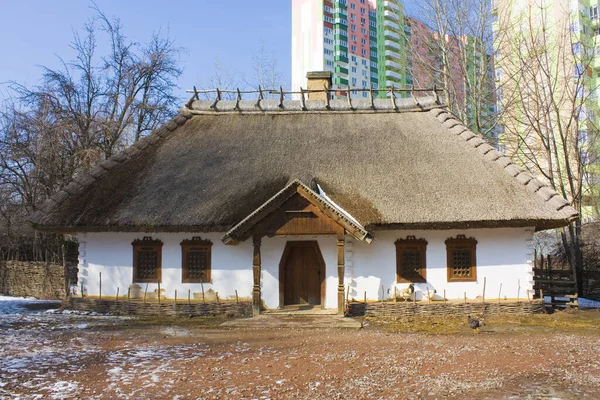 Old Ukrainian House Cossack Village Museum Mamaeva Sloboda Kyiv Ukraine — Stock Photo, Image