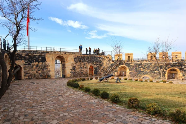 Патіо Невшегірської Фортеці Каясехір Місті Невшехір Каппадокія Туреччина — стокове фото