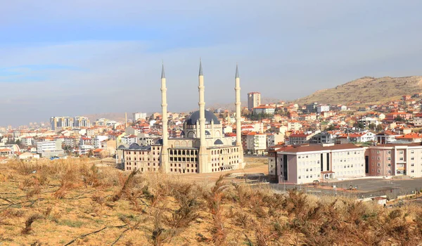 Современный Невшехир Комплекс Городом Панорамой Невшехир Каппечия Турция — стоковое фото