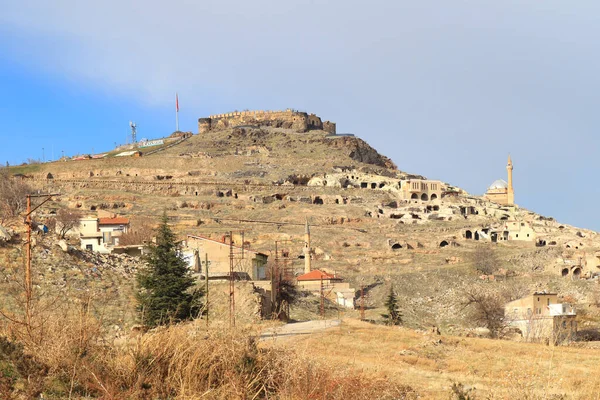 Cityscape Nevshehirskaya Fortress Kayasehir Nevsehir City Cappadocia Turkey — Stock fotografie