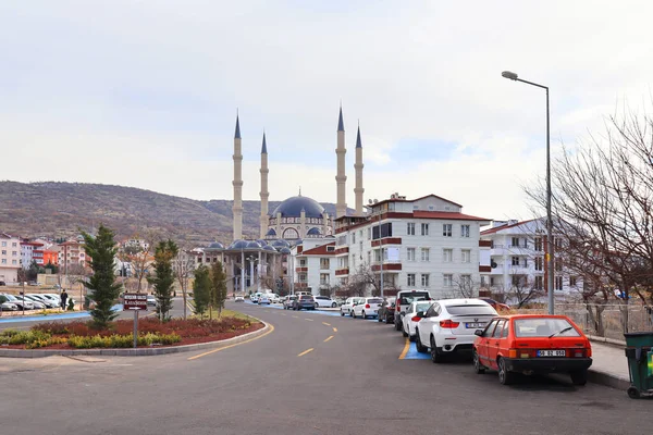 Modern Nevsehir Complex Apartment Complex Mosque Nevsehir City Cappadocia Turkey — 스톡 사진