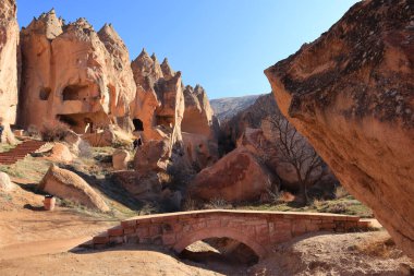 Türkiye 'nin Kapadokya kentinde Zelve açık hava müzesi