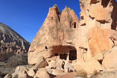 Türkiye 'nin Kapadokya kentinde Zelve açık hava müzesi