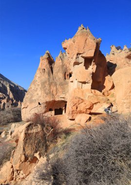 Türkiye 'nin Kapadokya kentinde Zelve açık hava müzesi