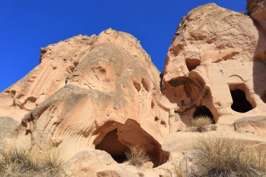 Türkiye 'nin Kapadokya kentinde Zelve açık hava müzesi