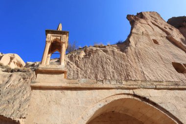 Old church in Zelve Open Air Museum in Cappadocia, Turkey