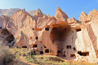 Türkiye 'nin Kapadokya kentinde Zelve açık hava müzesi