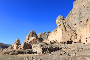 Selime Castle - the largest and most elaborate cave complex in Cappadocia, Turkey