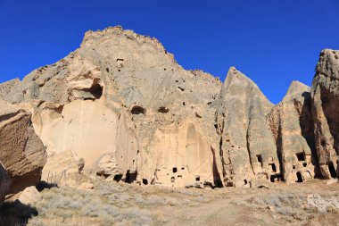 Selime Castle - the largest and most elaborate cave complex in Cappadocia, Turkey