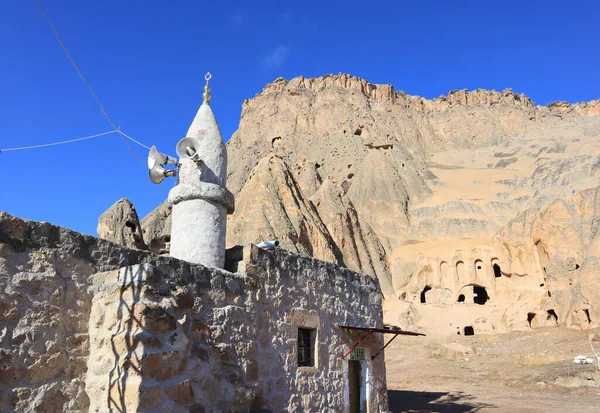 Mosque Selime Castle Largest Most Elaborate Cave Complex Cappadocia Turkey — Fotografia de Stock