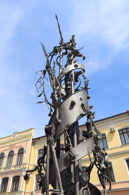 Metal sculpture Bouquet of Masters in Ivano-Frankivsk, Ukraine
