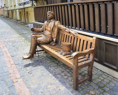 Monument to Arthur Burns in Ivano-Frankivsk, Ukraine