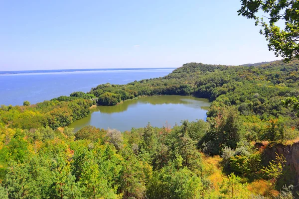 View Buchak Lake Cherkasy Region Ukraine — Foto de Stock