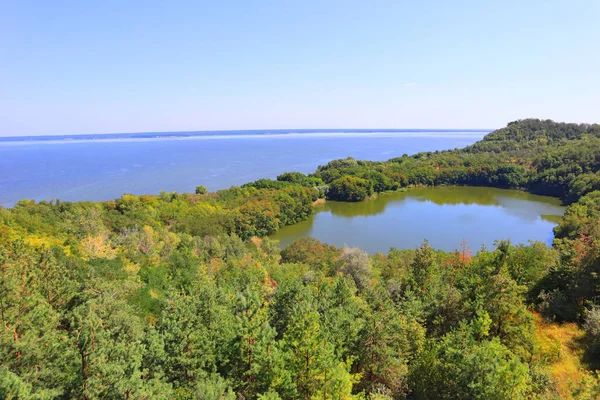 View of Buchak Lake in Cherkasy region, Ukraine