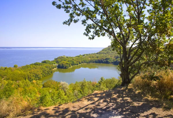 View of Buchak Lake in Cherkasy region, Ukraine