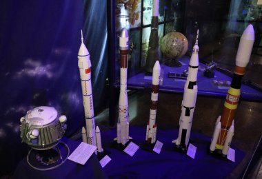 Exibits of National Museum of Cosmonautics named after S.P. Korolev in Zhytomyr, Ukraine