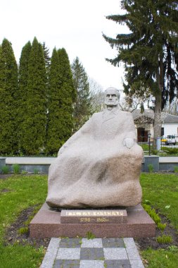 Monument to Gustav Olizar in Korostyshiv, Ukraine