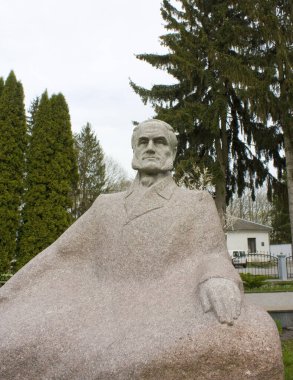 Monument to Gustav Olizar in Korostyshiv, Ukraine