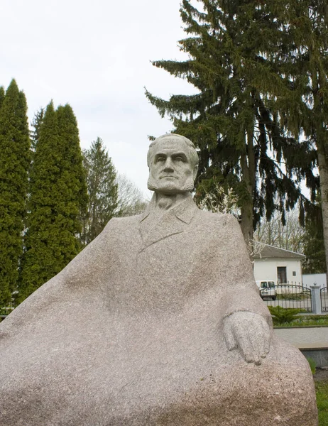 Monument to Gustav Olizar in Korostyshiv, Ukraine
