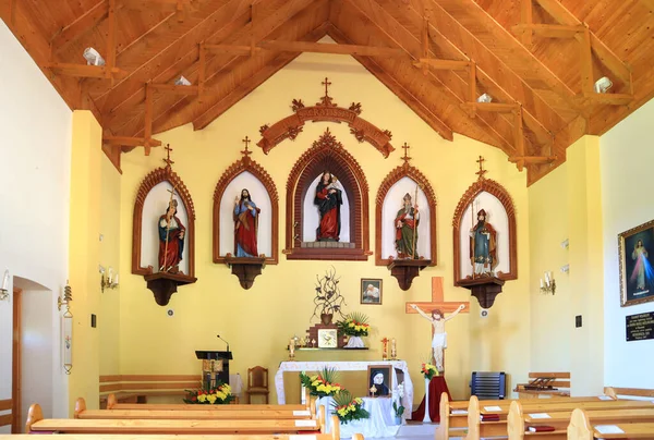 Interior of Roman Catholic Church in Kosiv, Ukraine