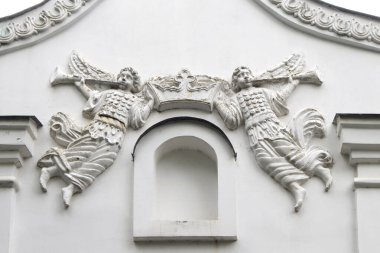 Stone house of the Cossack elder of the 17-18th century in Cossack village (museum) Mamaeva Sloboda in Kyiv, Ukraine