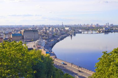 Podil, Ukrayna 'dan Kyiv şehir manzarası