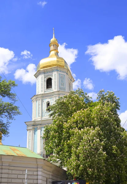 Belfry Mikhailovsky Zlatoverhii Monastery Kyiv Ukraine — Stok Foto