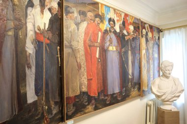 Ukrayna 'nın Kyiv kentindeki Hetmanship Müzesinin içi