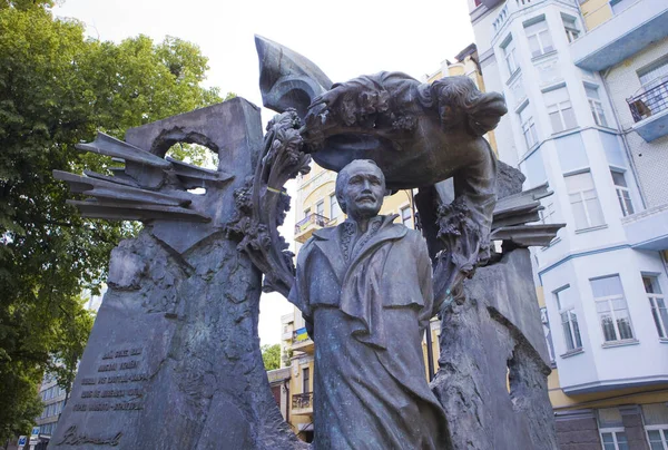 Monument Vyacheslav Chornovil Ukrainian Political Activist 90Th Kyiv Ukraine — Zdjęcie stockowe
