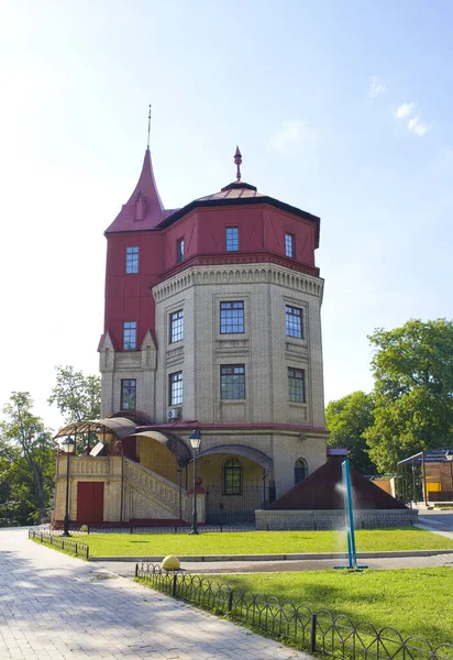 Antigo Edifício Histórico Parque Khreshchaty Kiev Ukraine — Fotografia de Stock