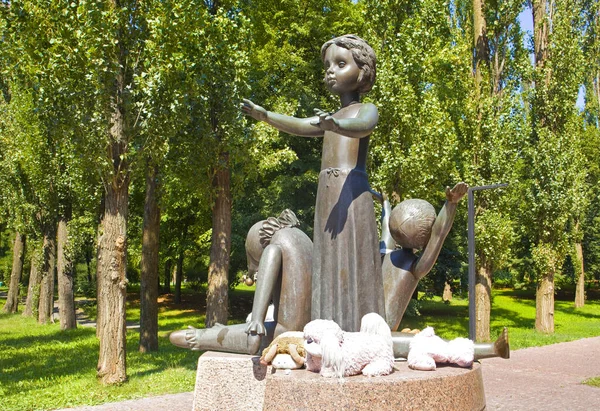 Monumento Bambini Uccisi Nel Babi Yar Nel 1941 Kiev Ucraina — Foto Stock
