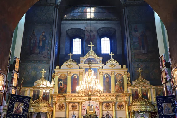 Wnętrze Kościoła Mikołaja Naberezhny Podil Kijowie Ukraina — Zdjęcie stockowe