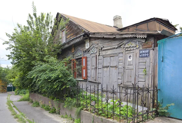 Casa Madeira Velha Centro Cidade Kiev Ucrânia — Fotografia de Stock