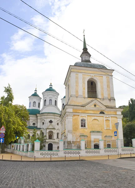 Iglesia Intercesión Calle Pokrovskaya Kiev Ucrania — Foto de Stock