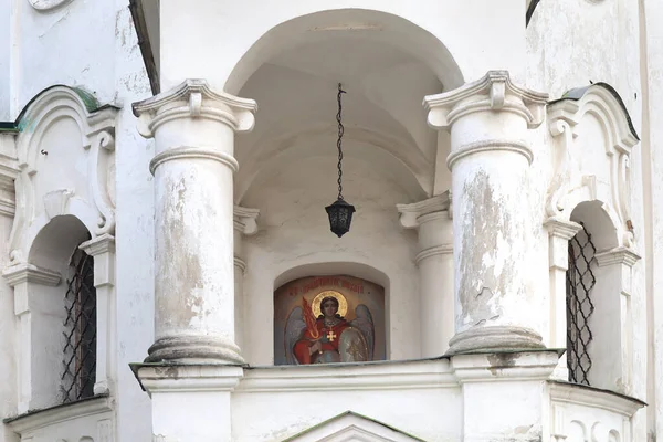 Fragmento Iglesia Intercesión Calle Pokrovskaya Kiev Ucrania —  Fotos de Stock