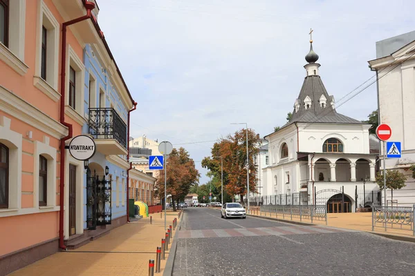 Belfort Van Kerk Van Sint Nicolaas Goede Pokrovskaya Street Kiev — Stockfoto
