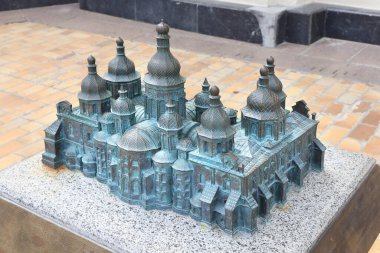 Ukrayna, Kyiv 'deki St. Sophia Katedrali' nin Bronz Düzeni